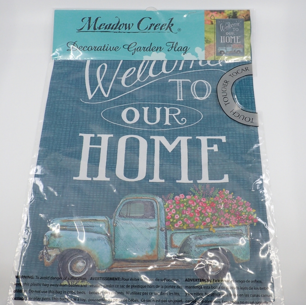Meadow Creek Truck Welcome Garden Flag - NWT